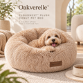 CloudNest™ Plush Donut Pet Bed lifestyle image