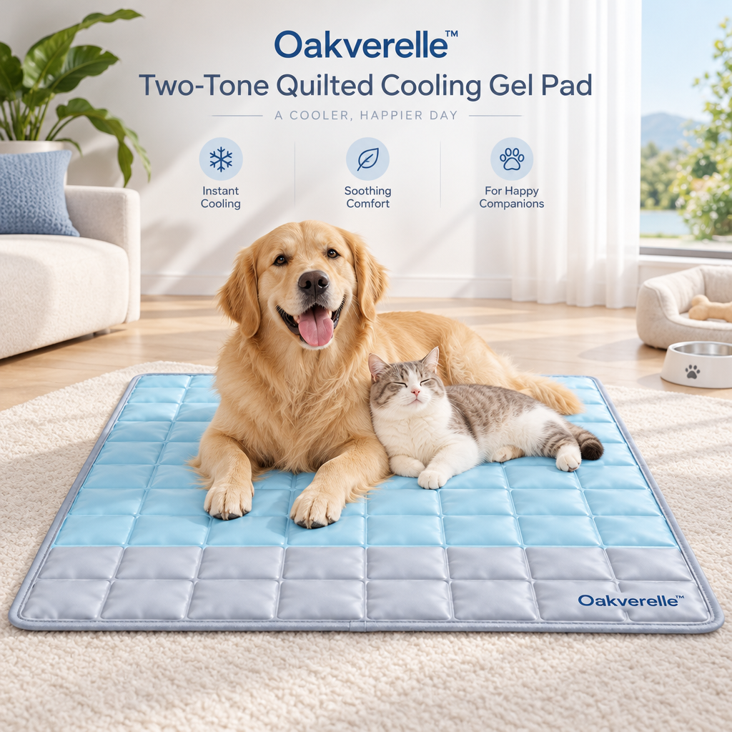 CoolHaven™ Two-Tone Quilted Cooling Pad lifestyle image