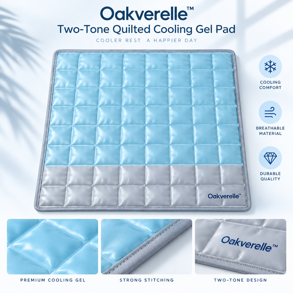 CoolHaven™ Two-Tone Quilted Cooling Pad materials image