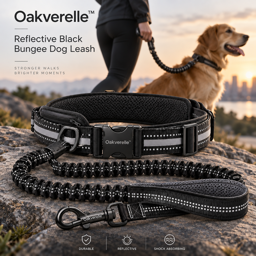 FlexTrek™ Reflective Bungee Leash Set lifestyle image