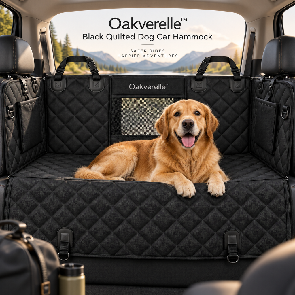 RoadHaven™ Quilted Dog Car Hammock lifestyle image