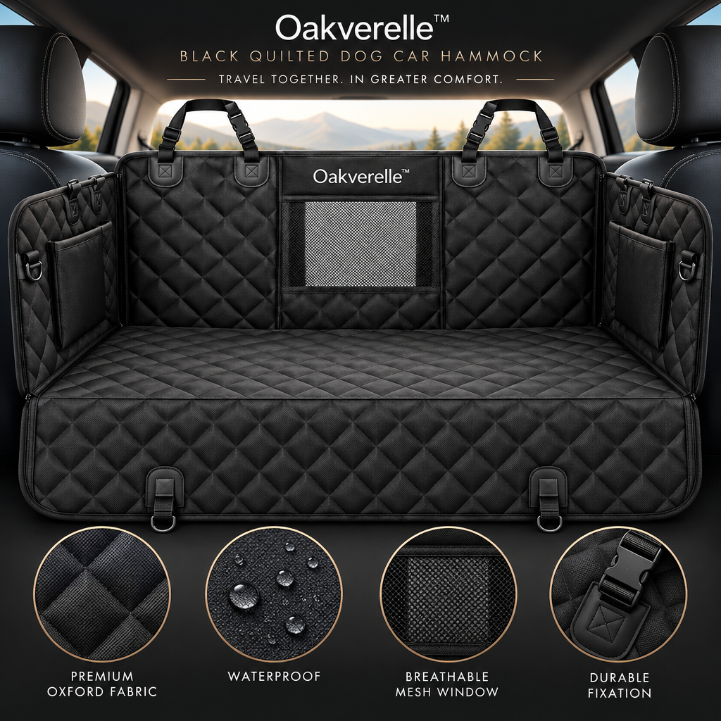 RoadHaven™ Quilted Dog Car Hammock materials image