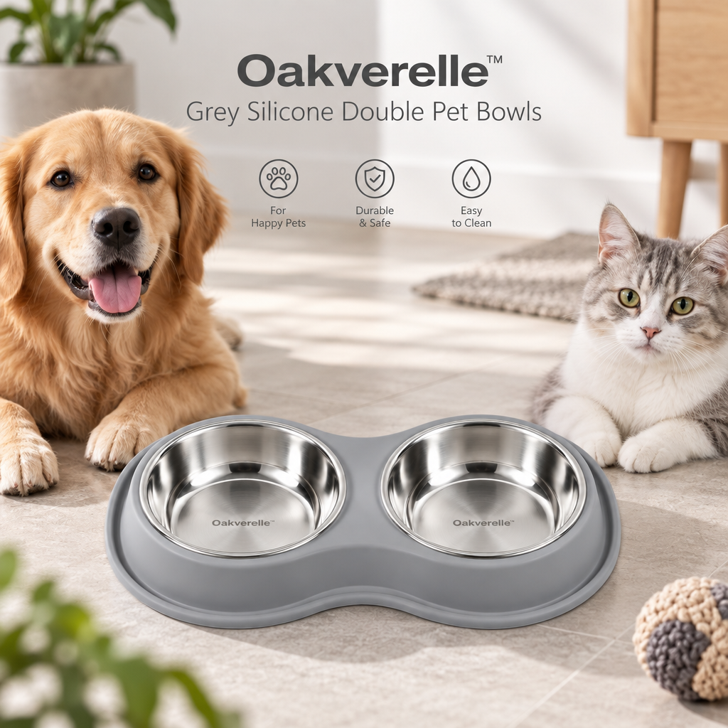 StoneServe™ Silicone Double Pet Bowls lifestyle image