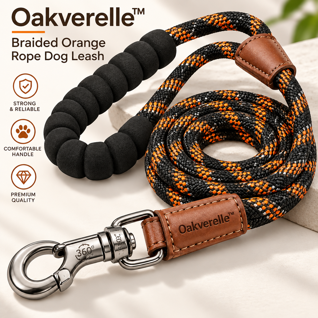 TrailWeave™ Braided Rope Dog Leash hero image